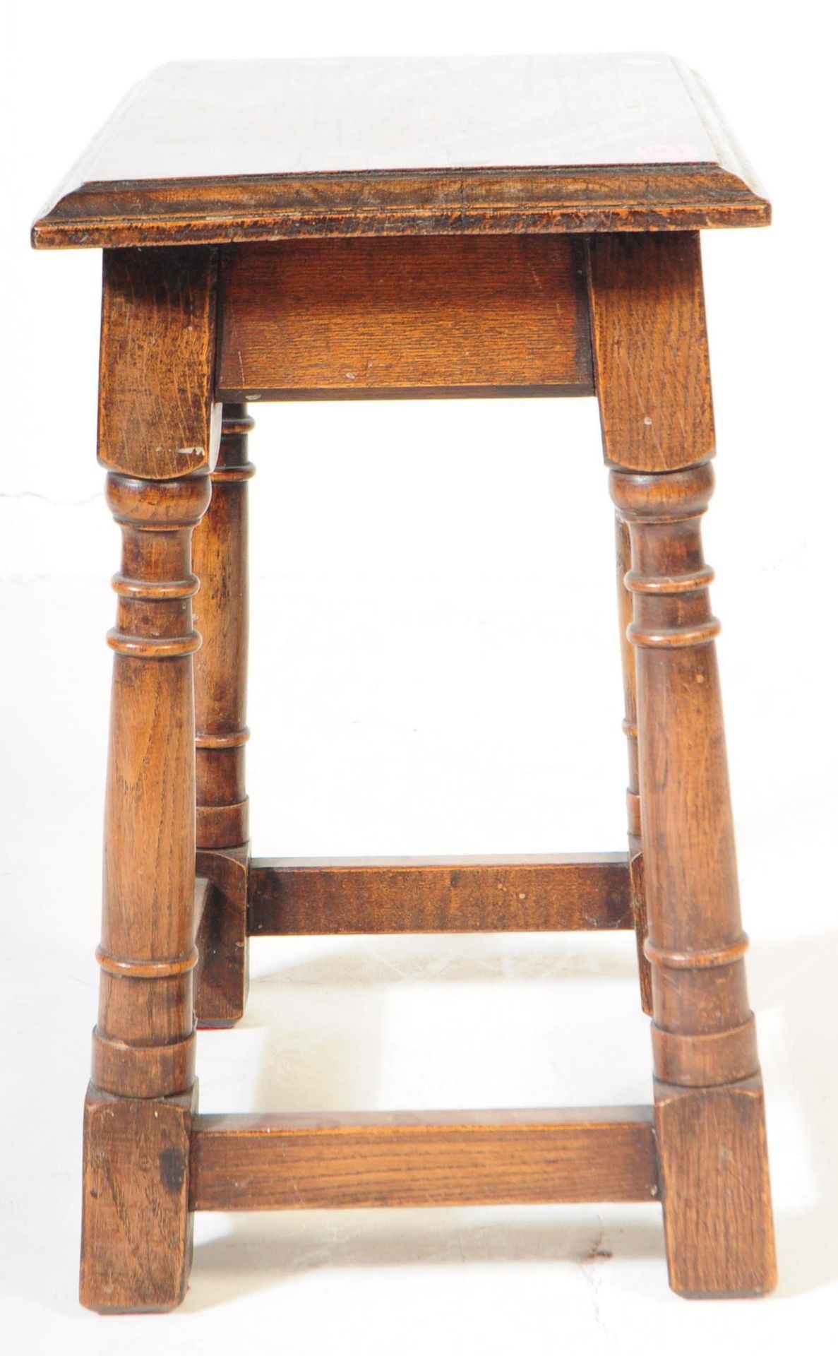 20TH CENTURY MAHOGANY OLD CHARM JOINT STOOL - Bild 3 aus 5