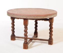 EARLY 20TH CENTURY INDIAN BENARES FOLDING SIDE TABLE