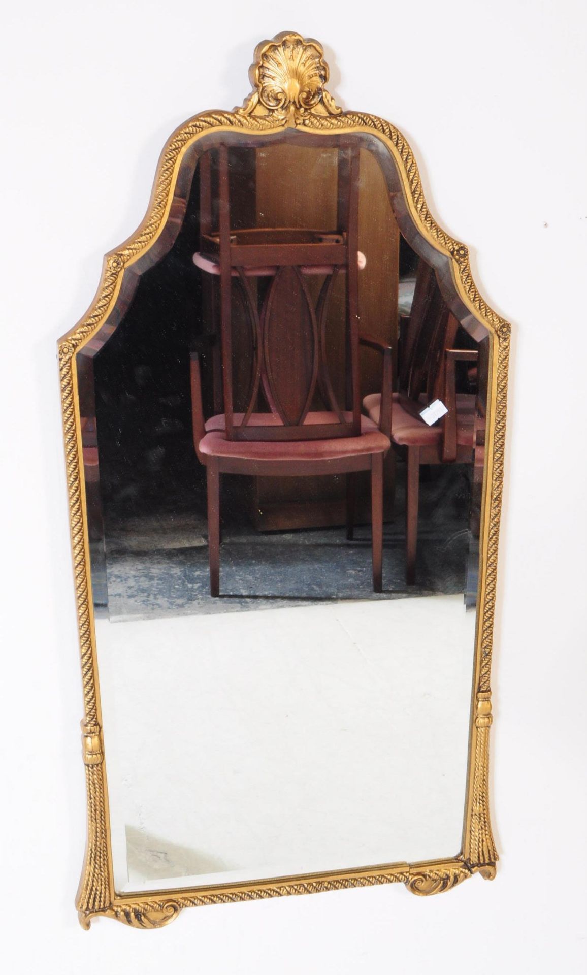 TWO VINTAGE 20TH CENTURY ORNATE GILT FRAME WALL MIRRORS - Bild 2 aus 7