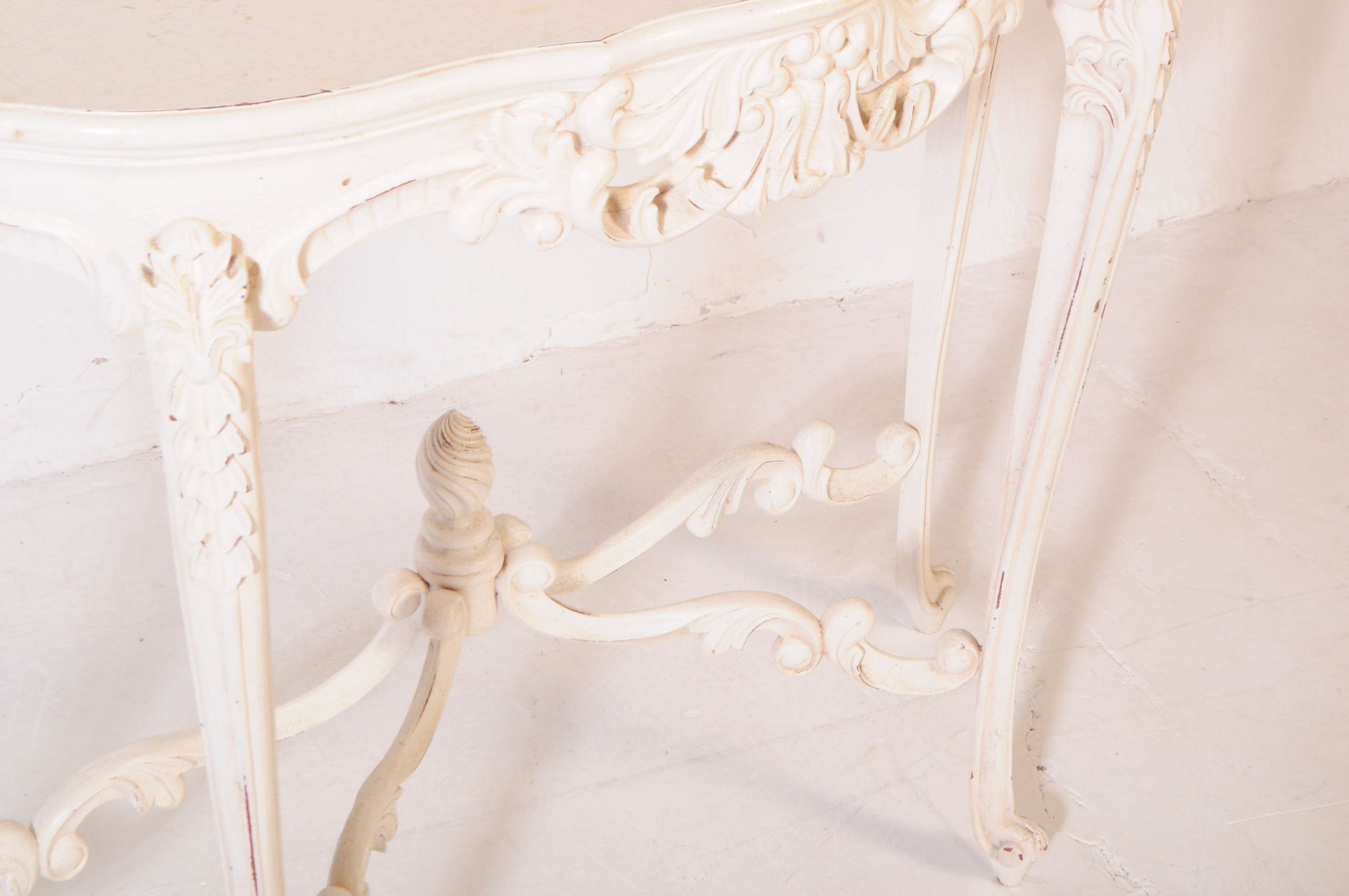REPRODUCTION PAINTED ROCOCO CONSOLE HALL TABLE - Bild 3 aus 7