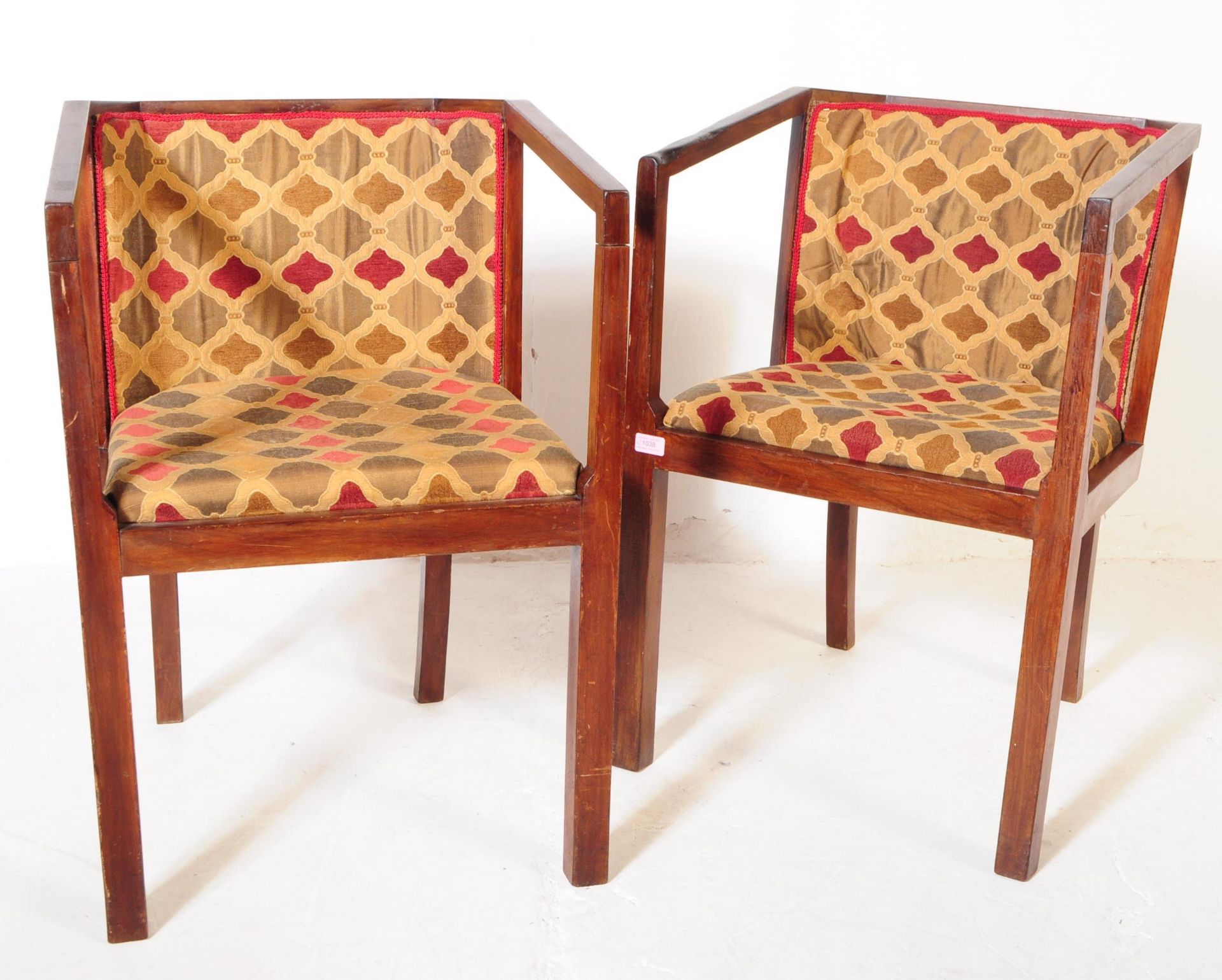 PAIR OF VINTAGE 20TH CENTURY ART DECO BISTRO ARMCHAIRS