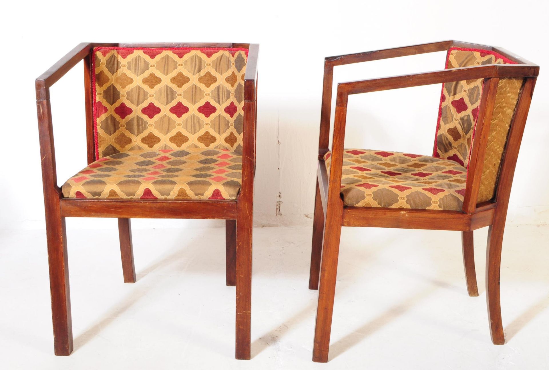 PAIR OF VINTAGE 20TH CENTURY ART DECO BISTRO ARMCHAIRS - Image 2 of 3