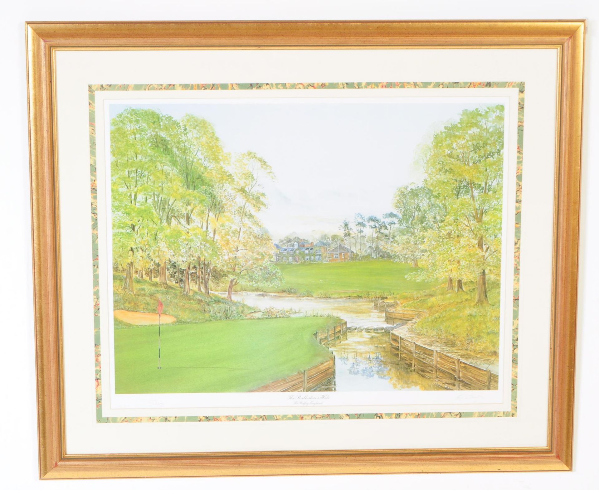 WILLIAM WAUGH - THE BALLESTEROS HOLE - SIGNED GOLF PRINT