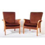 PARKER KNOLL - PAIR OF MID CENTURY ARMCHAIRS