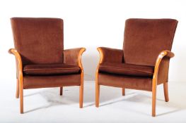 PARKER KNOLL - PAIR OF MID CENTURY ARMCHAIRS