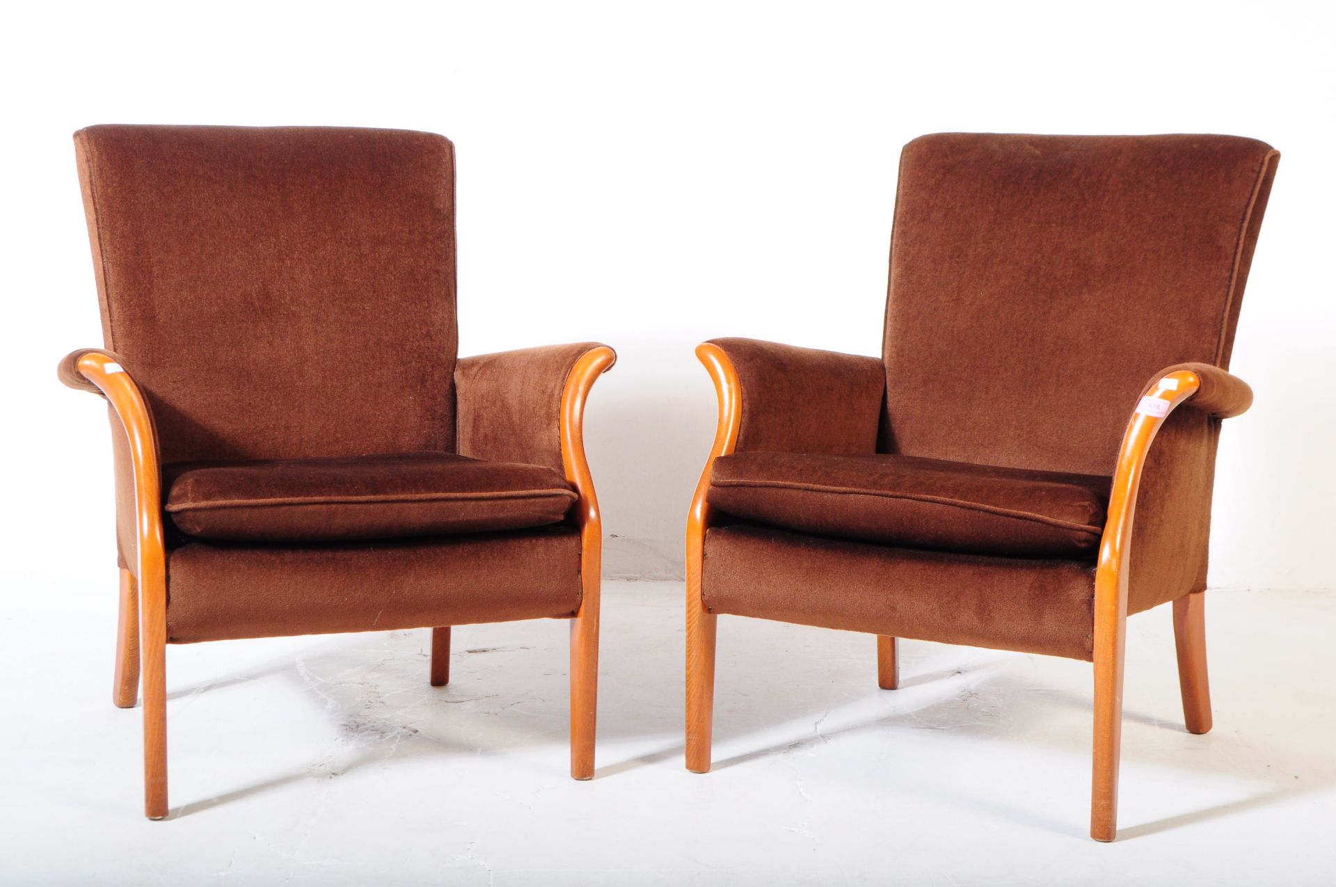 PARKER KNOLL - PAIR OF MID CENTURY ARMCHAIRS
