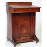 EDWARDIAN MAHOGANY DAVENPORT WRITING DESK