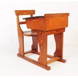 19TH CENTURY VICTORIAN OAK SCHOOL DESK