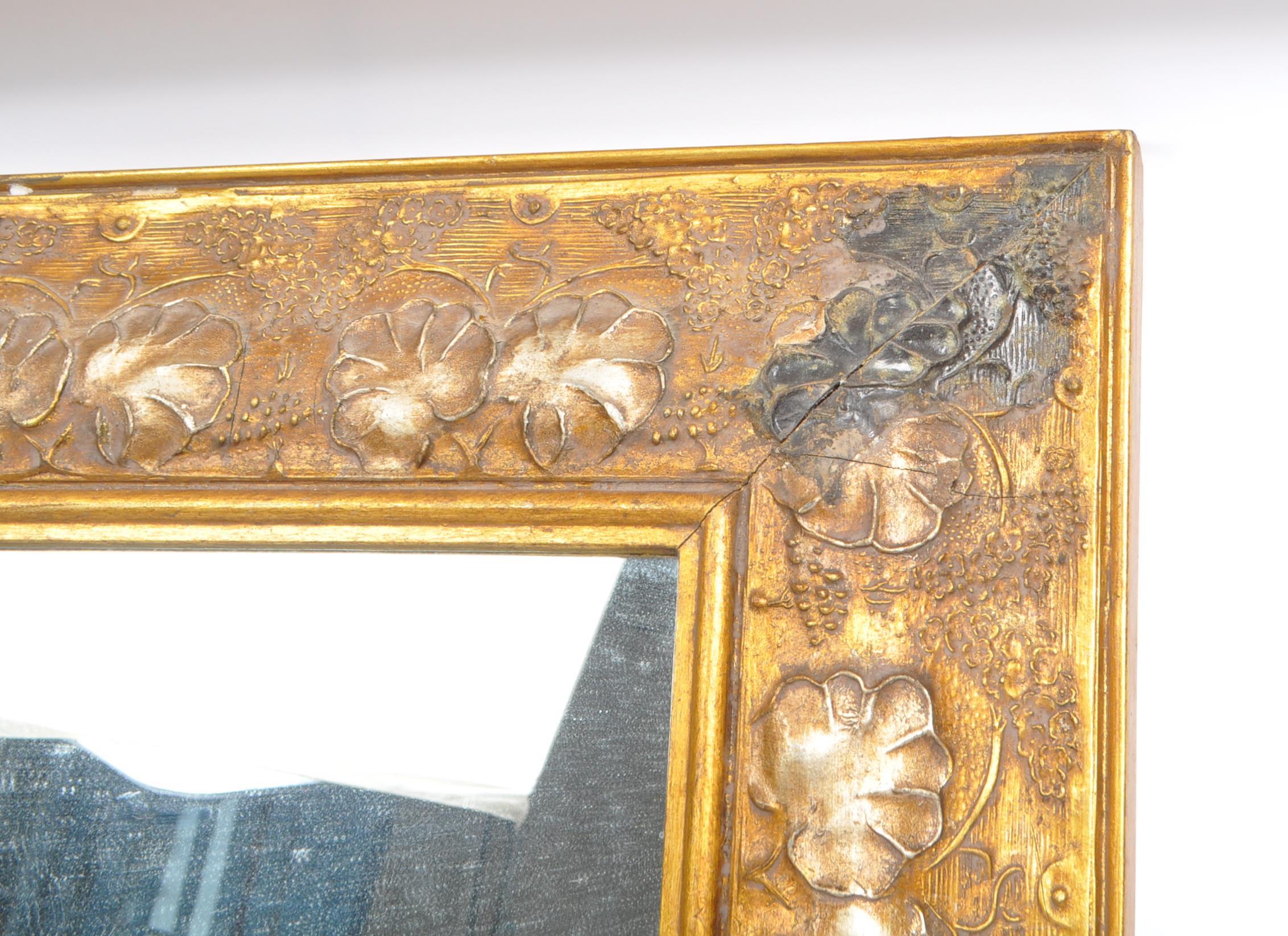 20TH CENTURY GILT RELIEF FRAME MIRROR - Image 3 of 8