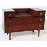 VINTAGE 20TH CENTURY OAK VENEERED DRESSING CHEST OF DRAWERS