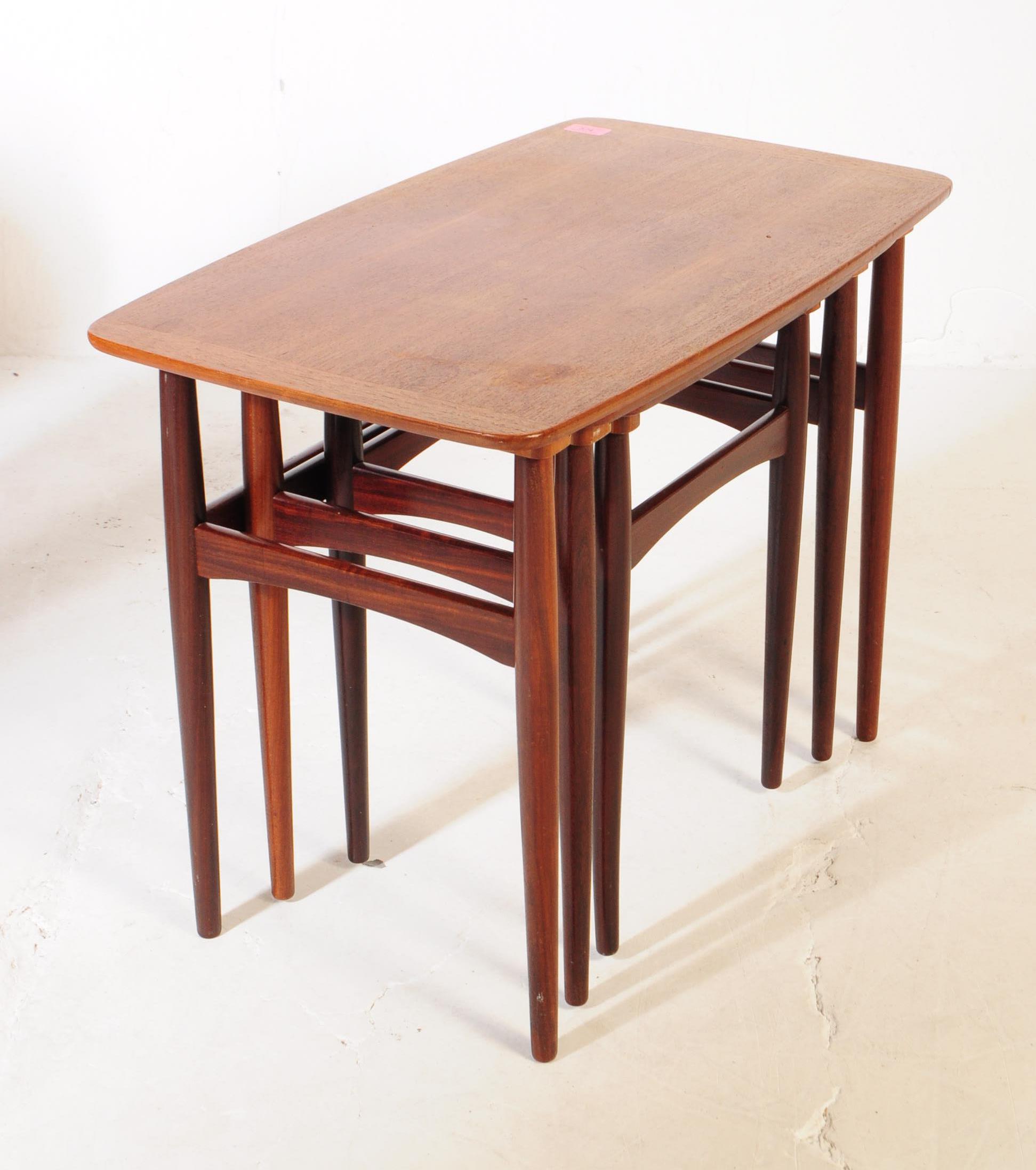 MANNER OF BR GELSTED - MID CENTURY TEAK NEST OF TABLES