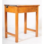 MID CENTURY 1940S OAK SCHOOL DESK