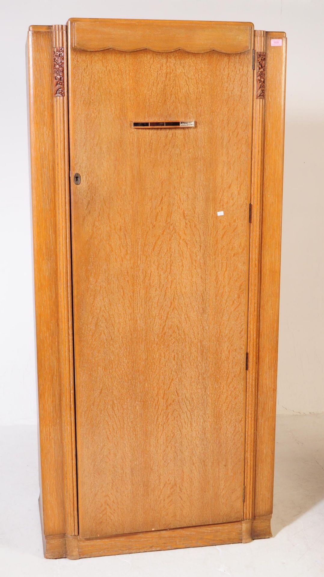 VINTAGE 20TH CENTURY WALNUT ART DECO SINGLE WARDROBE