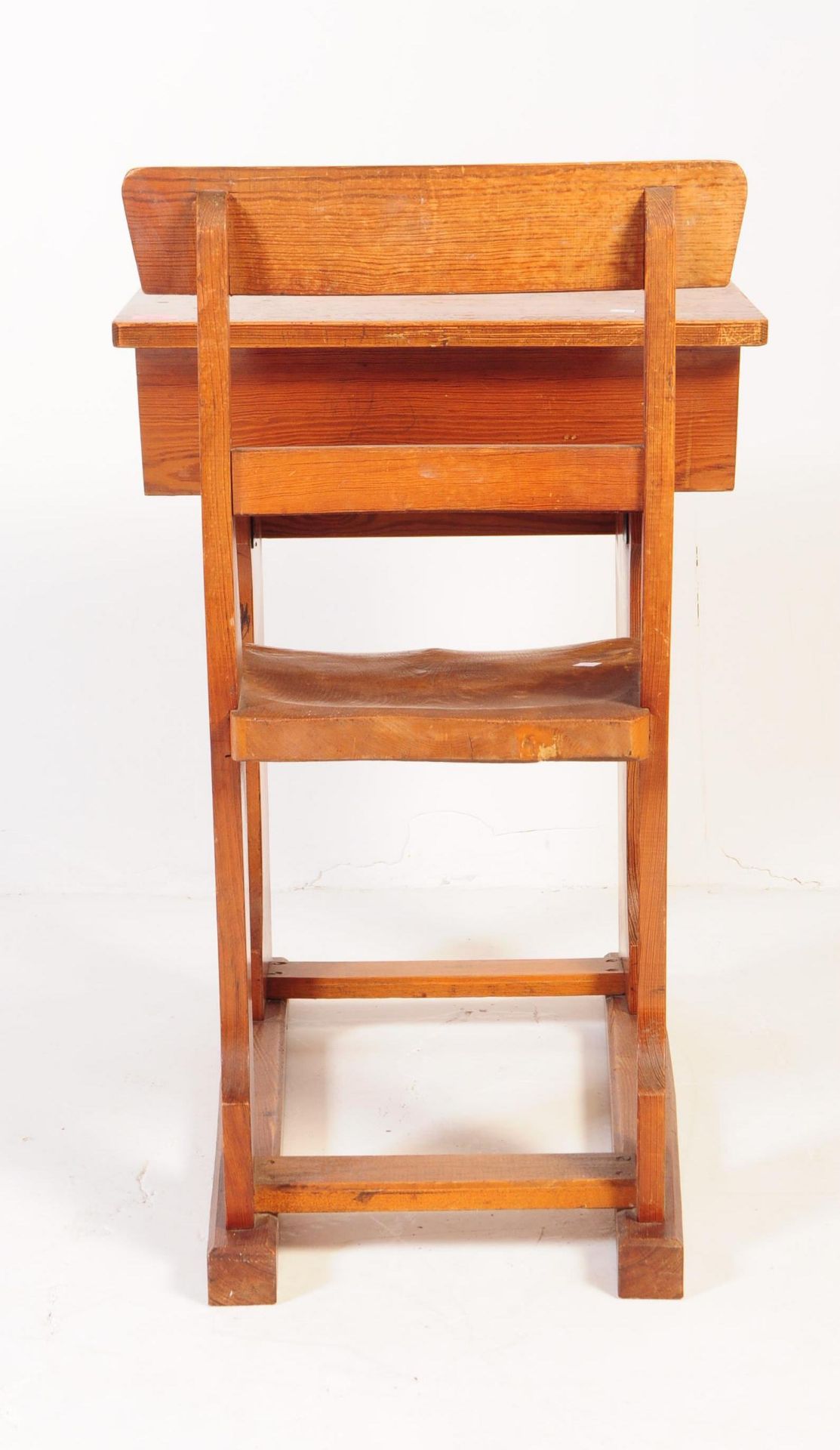 19TH CENTURY VICTORIAN OAK SCHOOL DESK - Image 3 of 6