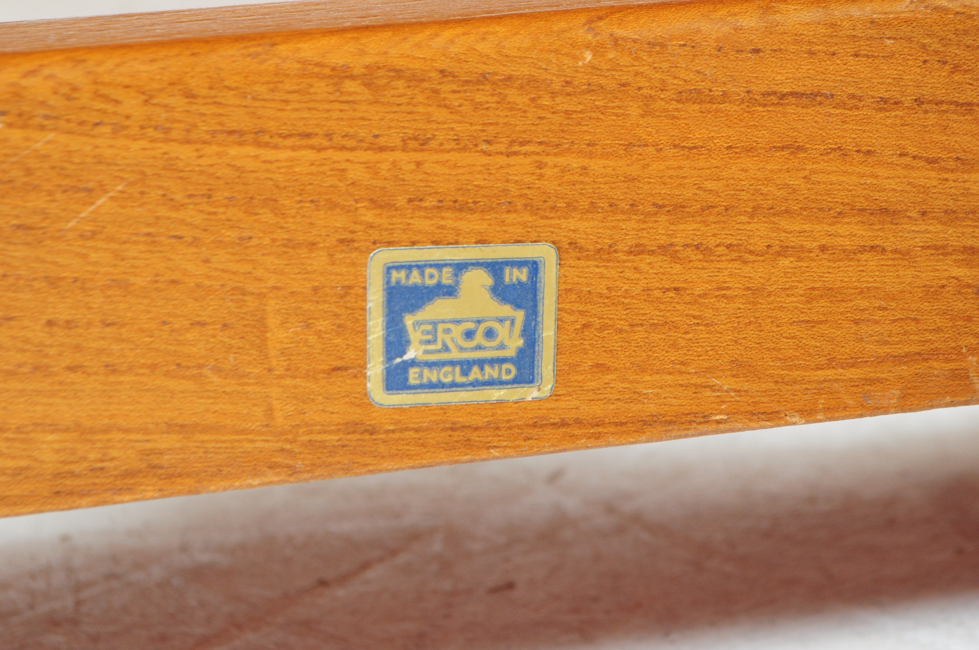 ERCOL - MID CENTURY WYCHWOOD BEECH AND ELM SOFA - Image 6 of 6