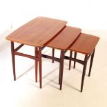 MANNER OF BR GELSTED - MID CENTURY TEAK NEST OF TABLES