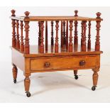 VICTORIAN 19TH CENTURY WALNUT CANTERBURY STAND