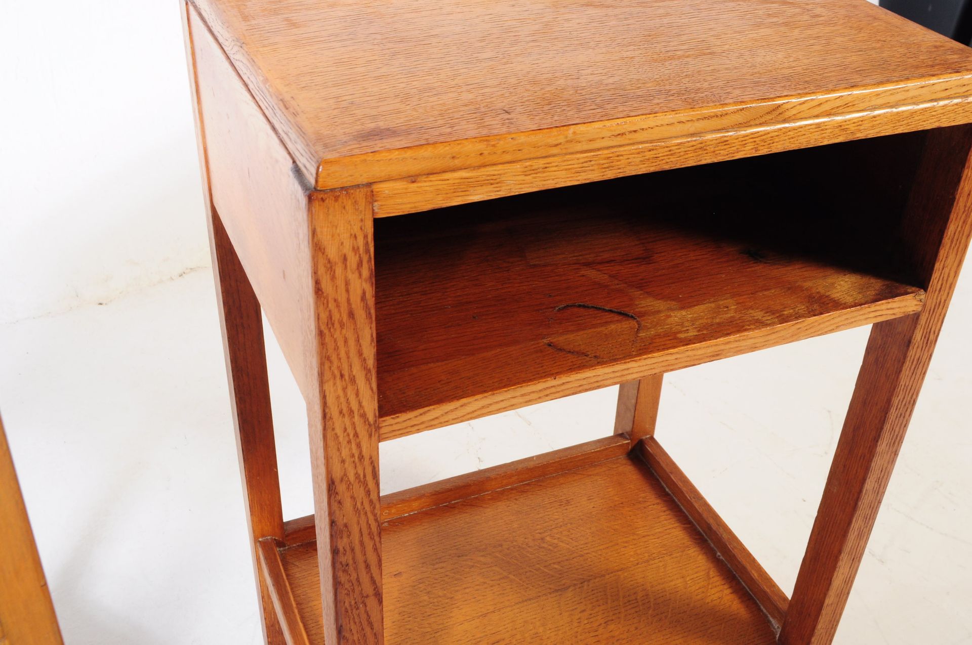 PAIR OF MID CENTURY WAR DEPARTMENT BEDSIDE TABLES - Image 3 of 6