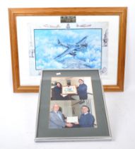 ROYAL AIR FORCE - MILITARIA INTEREST - SIGNED ROYAL AIR FORCE PRINT