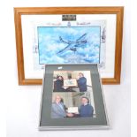 ROYAL AIR FORCE - MILITARIA INTEREST - SIGNED ROYAL AIR FORCE PRINT