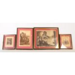 COLLECTION OF FOUR CHARLES DANCE EARLY CENTURY ETCHINGS