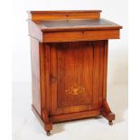 EDWARDIAN INLAID WALNUT MARQUETRY ILAID DAVENPORT