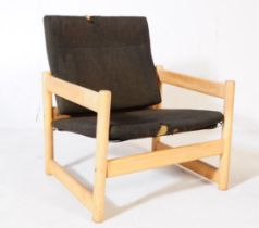 BRITISH MODERN DESIGN - MID CENTURY BEECH ARMCHAIR