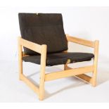 BRITISH MODERN DESIGN - MID CENTURY BEECH ARMCHAIR