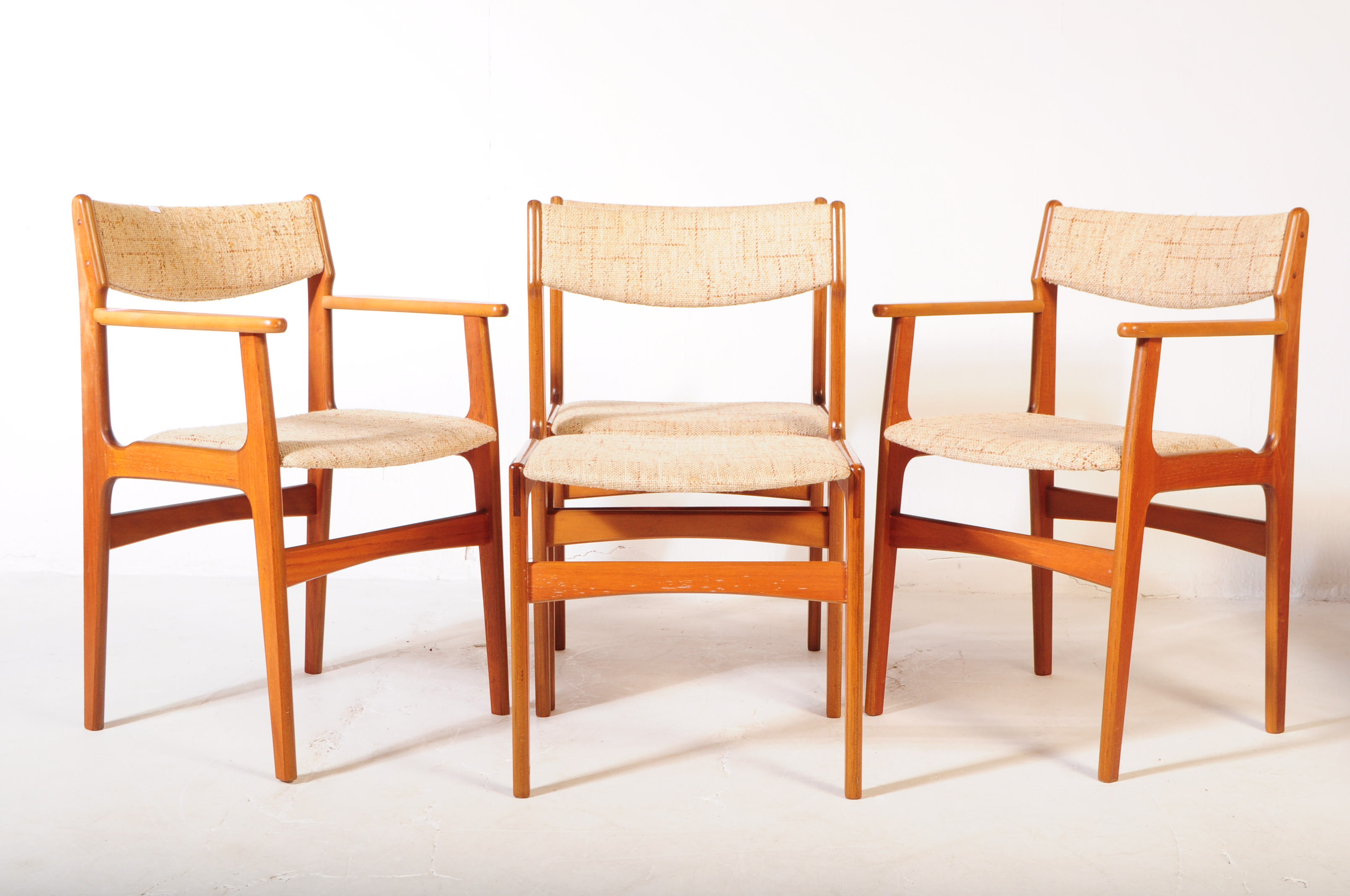 ERIK BUCH - FOUR MID CENTURY TEAK DINING CHAIRS