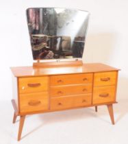 BRITISH MODERN DESIGN - MID 20TH CENTURY TEAK DRESSING TABLE