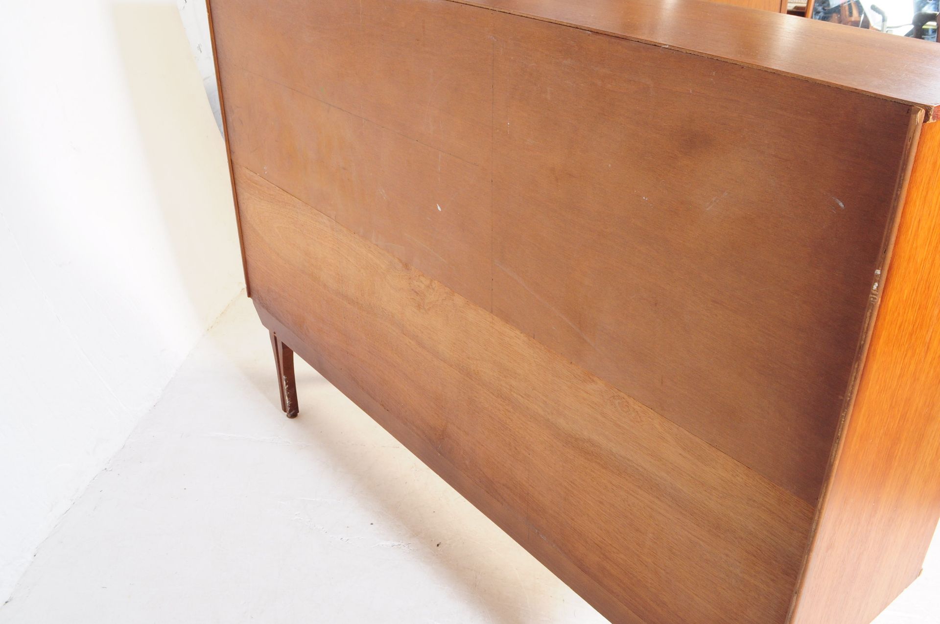 BRITISH MODERN DESIGN - TEAK MID CENTURY HIGHBOARD - Image 6 of 6