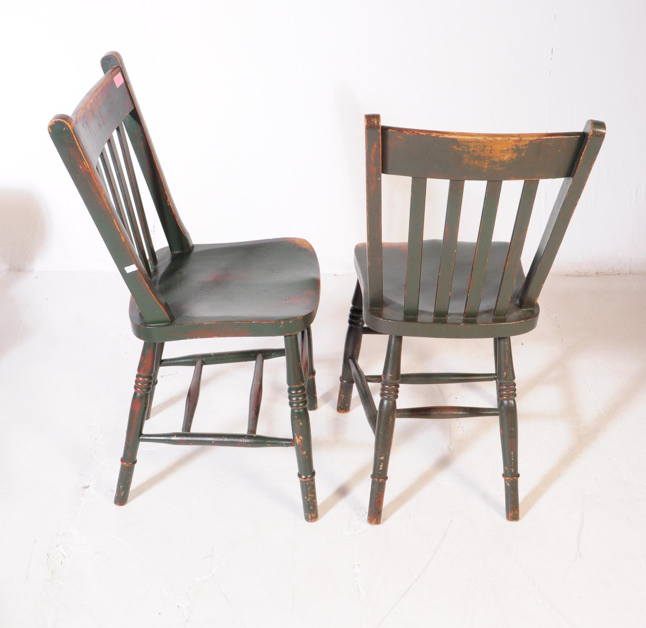 SET OF SIX VICTORIAN 19TH CENTURY BEECH & ELM DINING CHAIRS - Image 4 of 5