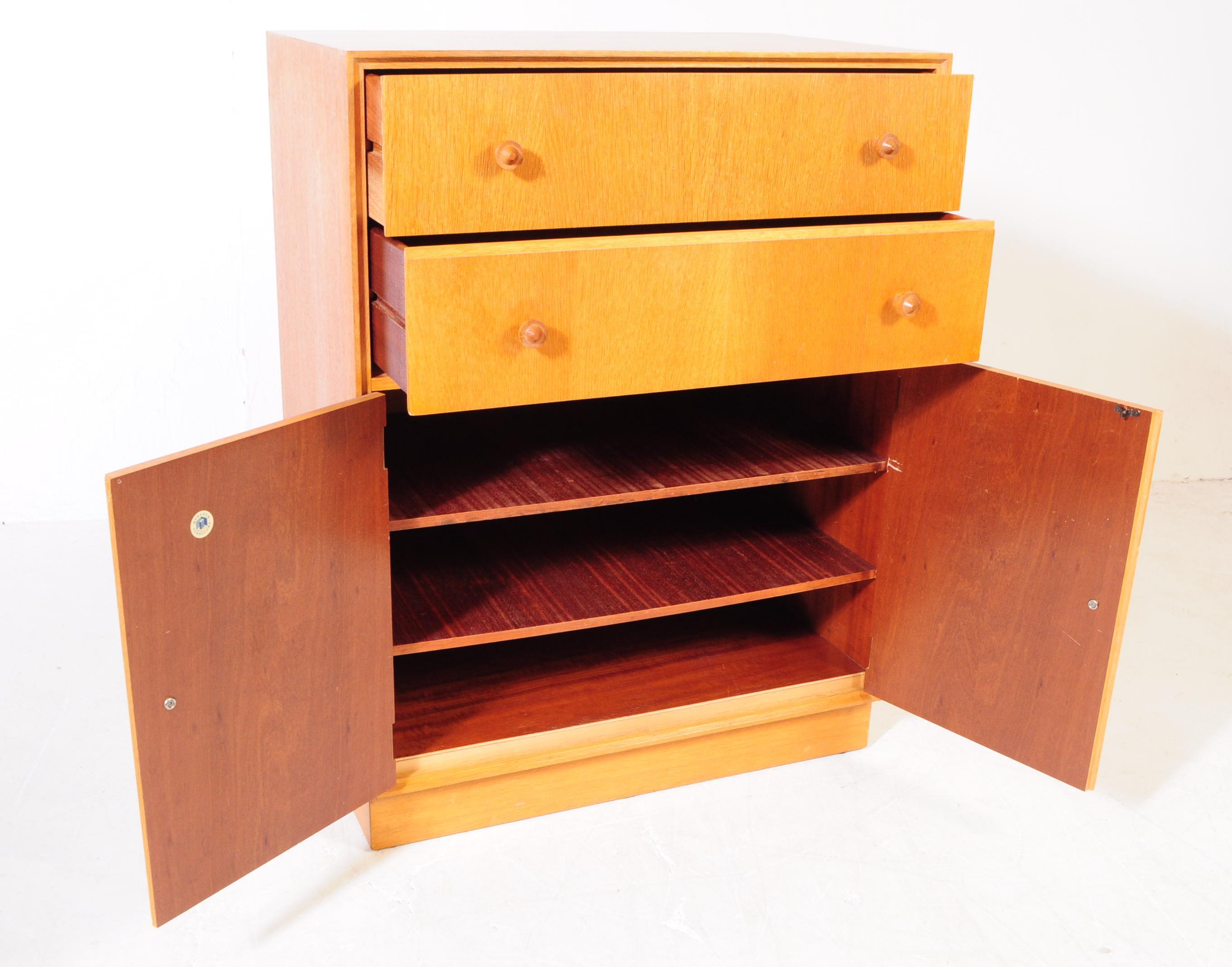 BRITISH MODERN DESIGN - LIGHT OAK TWO DRAWERS OVER CABINET - Image 3 of 7