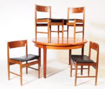 BRITISH MODERN DESIGN - RETRO MID CENTURY DINING TABLE & CHAIRS