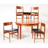 BRITISH MODERN DESIGN - RETRO MID CENTURY DINING TABLE & CHAIRS