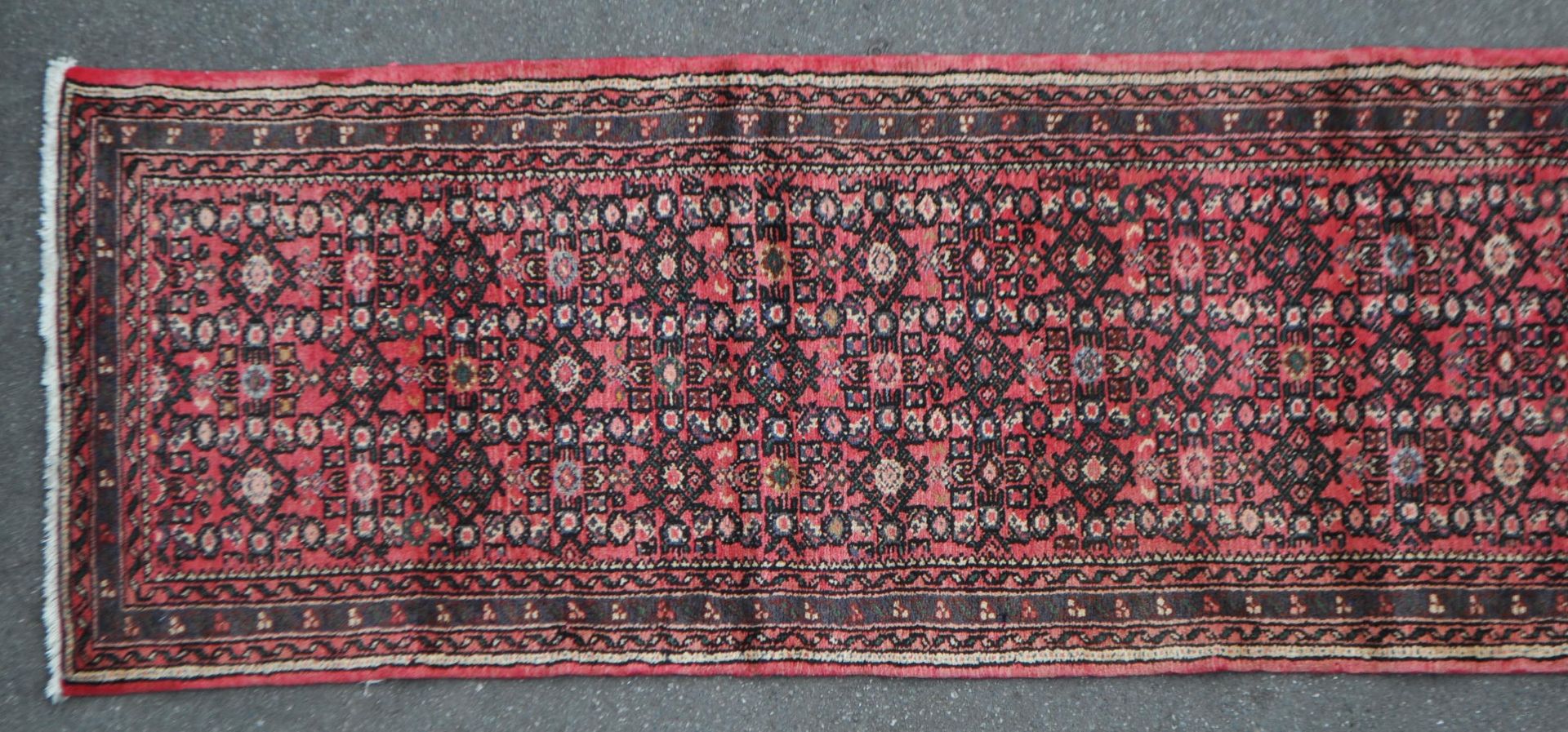 VINTAGE 20TH CENTURY PERSIAN ISLAMIC FLOOR RUNNER RUG - Image 2 of 3