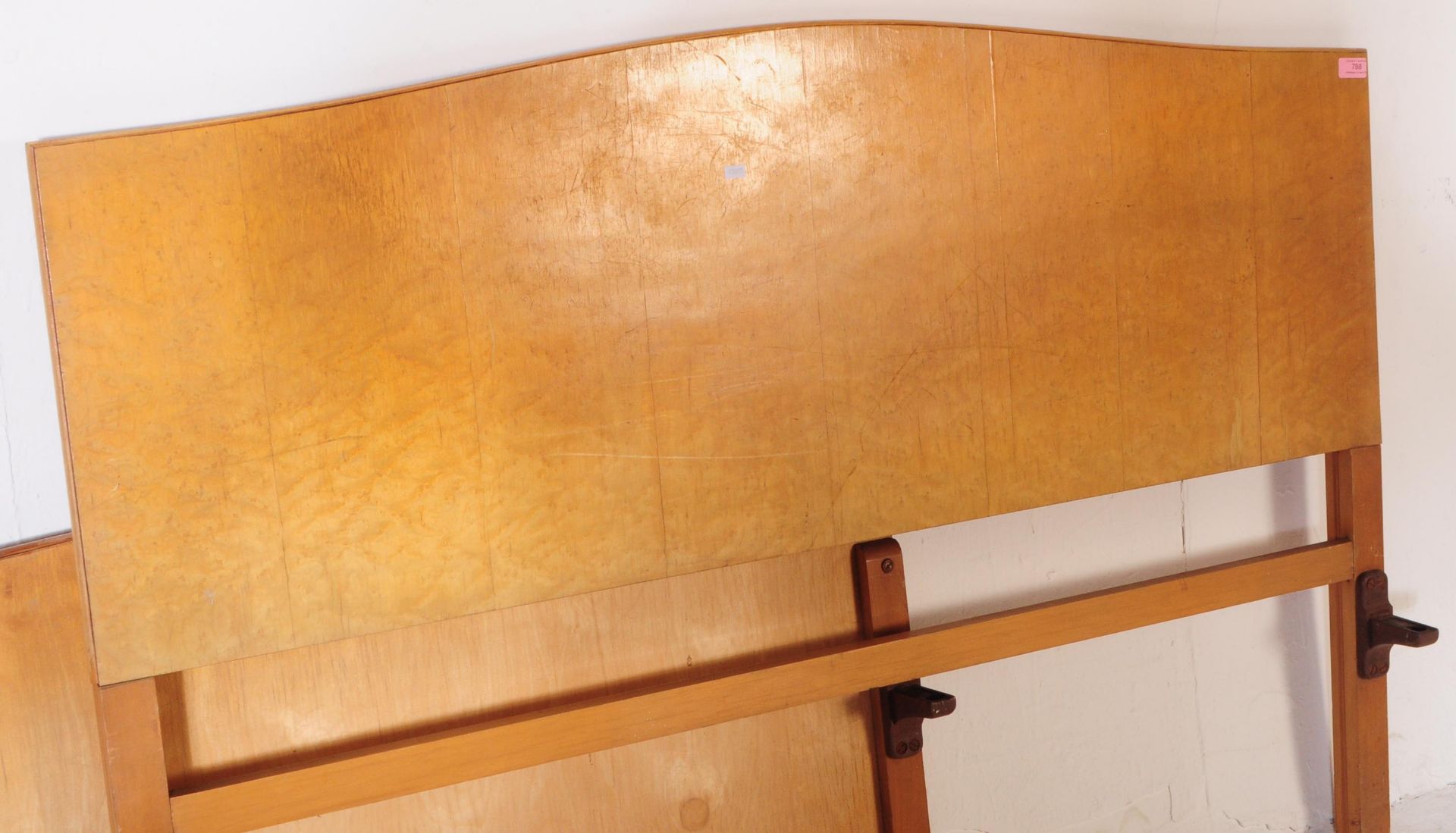 1930S BIRDSEYE MAPLE VENEER BED ENDS - Image 4 of 6