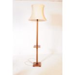 1930S ART DECO OAK FLOOR STANDING LAMP