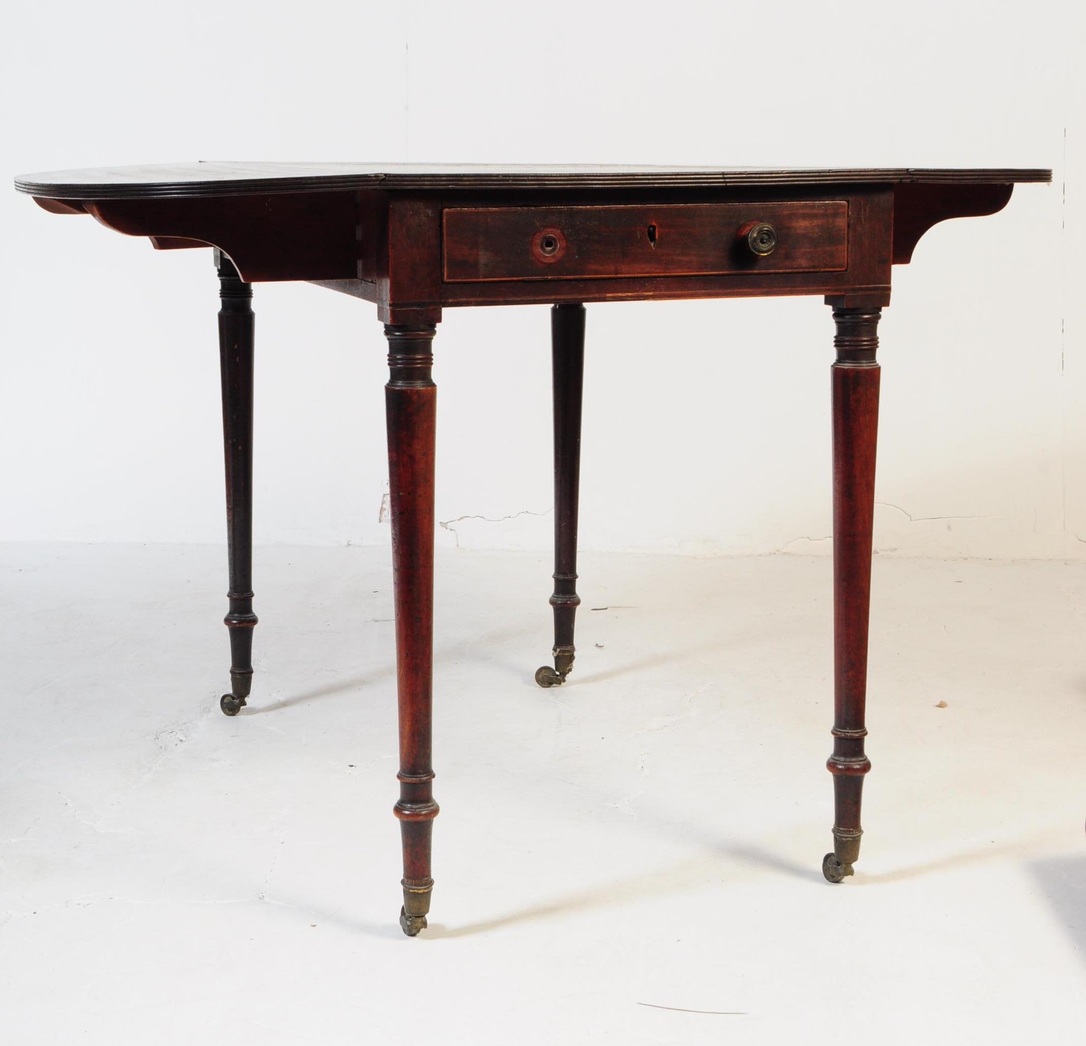 GEORGE III 19TH CENTURY MAHOGANY PEMBROKE TABLE - Image 2 of 4