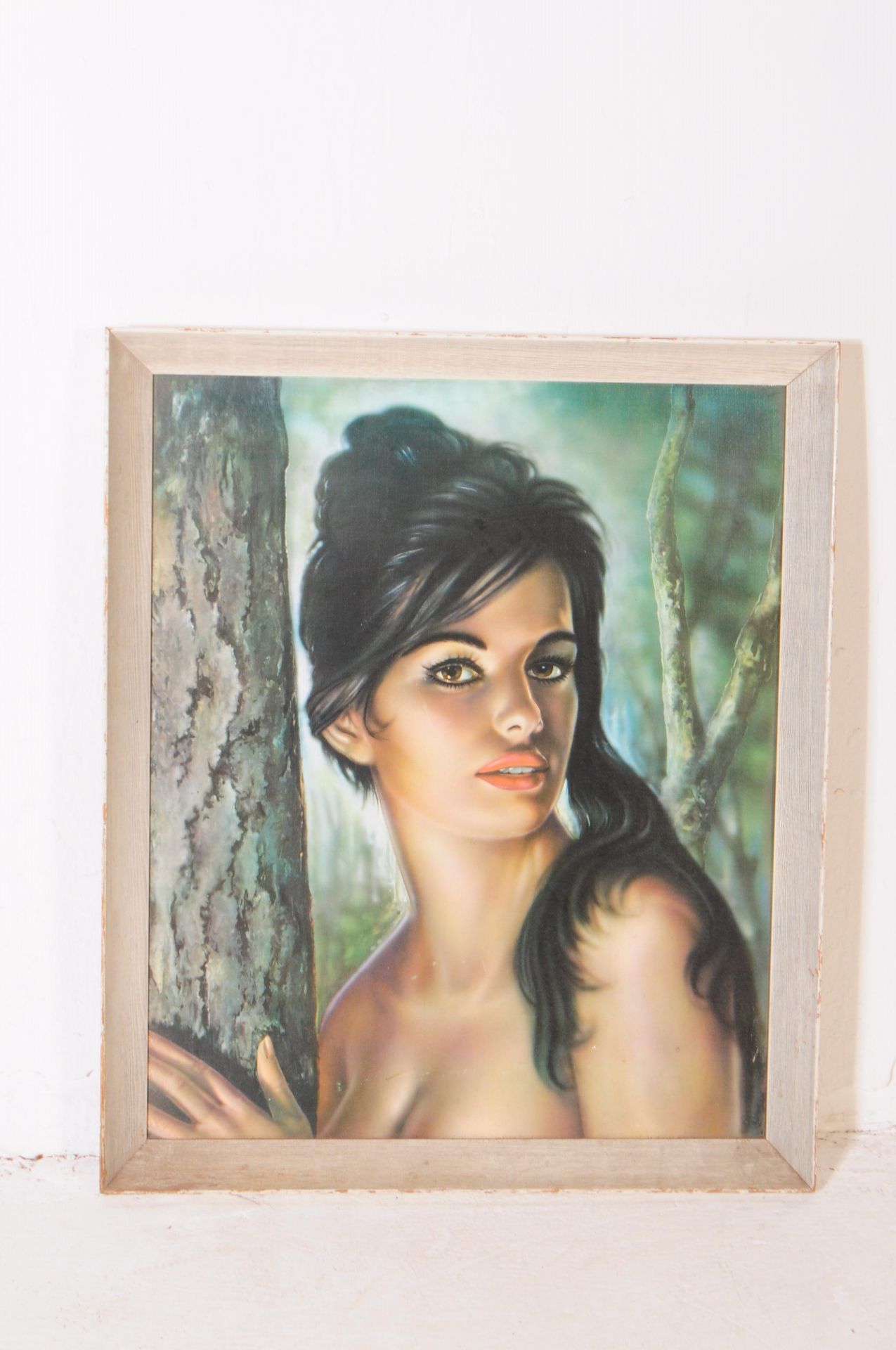 J H LYNCH - TINA - MID CENTURY PRINT ON BOARD SEMI NUDE FEMALE - Bild 2 aus 4