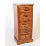 19TH CENTURY FRENCH WALNUT AND MARBLE BEDSIDE POT CHEST