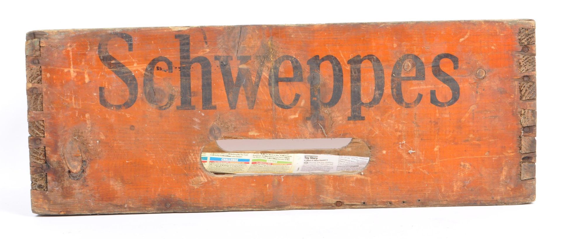 20TH CENTURY VINTAGE SCHWEPPS WOODEN CRATE - Image 3 of 6