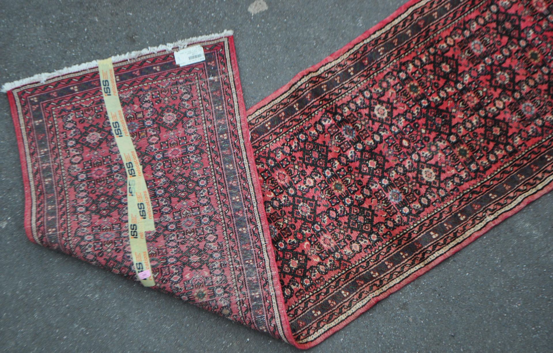 VINTAGE 20TH CENTURY PERSIAN ISLAMIC FLOOR RUNNER RUG - Image 3 of 3