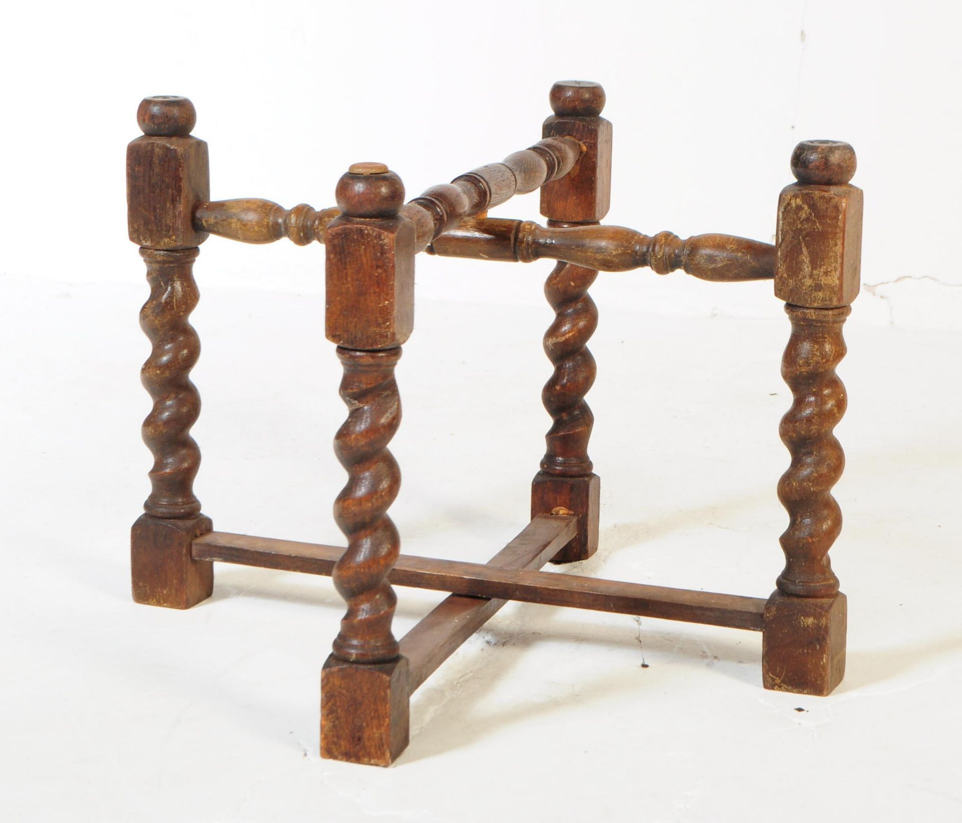 EARLY 20TH CENTURY INDIAN BENARES FOLDING SIDE TABLE - Image 3 of 4