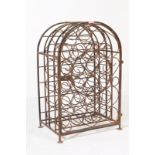 20TH CENTURY WROUGHT IRON WINE RACK