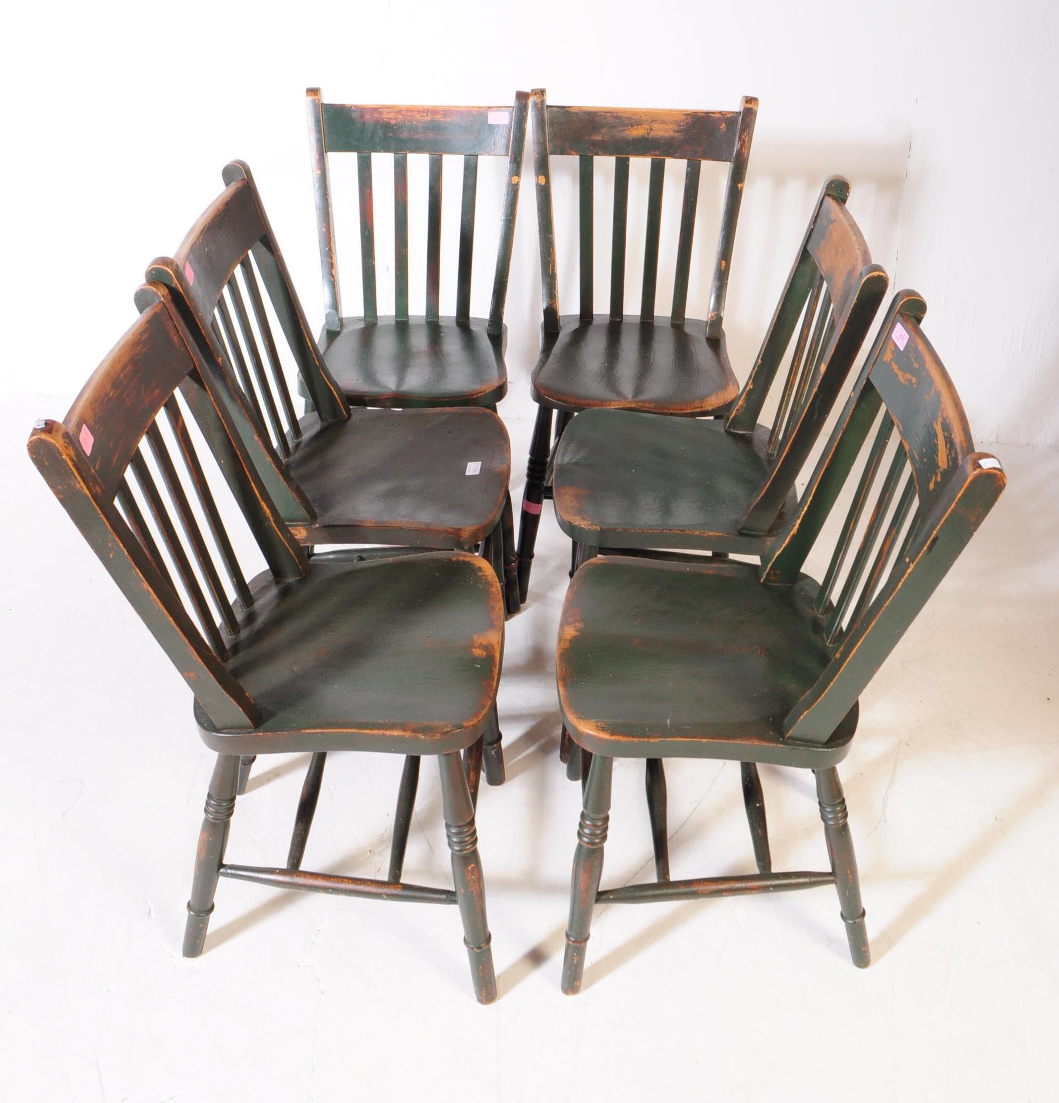 SET OF SIX VICTORIAN 19TH CENTURY BEECH & ELM DINING CHAIRS - Image 2 of 5