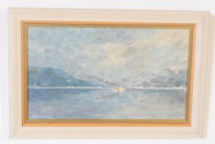 NORMAN PHILLIPS - 1973 - MIST LIFTING ON LOCH LOMOND