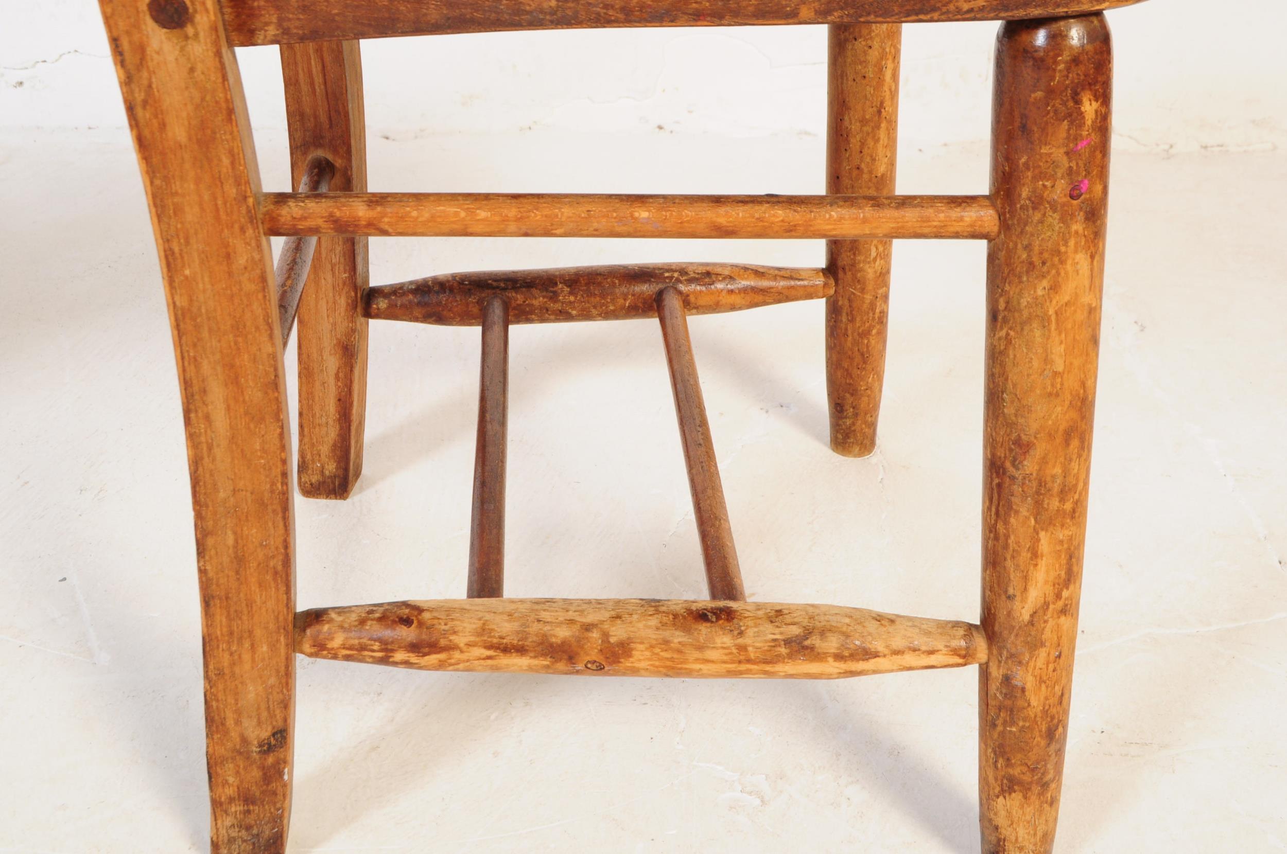 SET OF SEVEN VICTORIAN BEECH & ELM WINDSOR DINING CHAIRS - Image 8 of 8