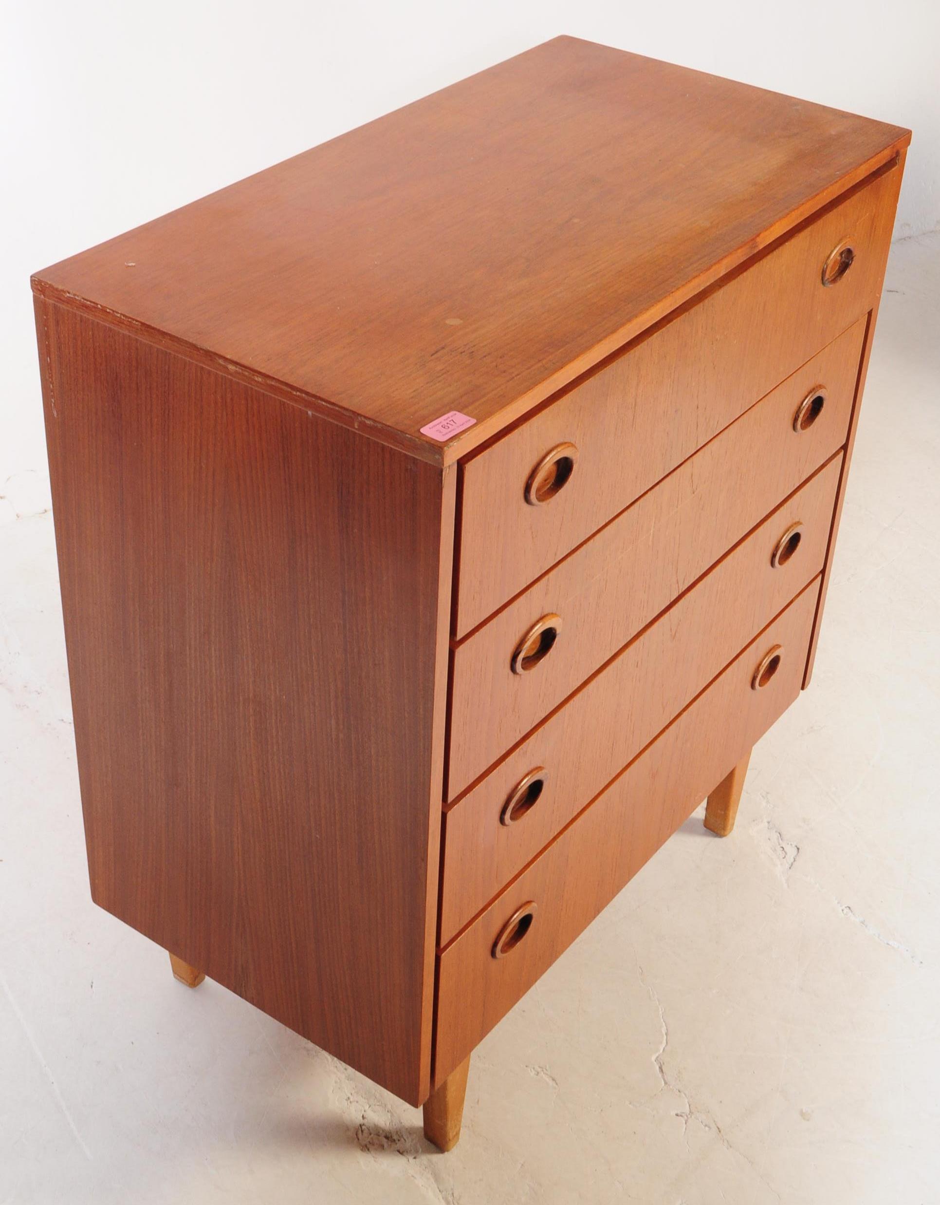 BRITISH MODERN DESIGN - MID CENTURY CHEST OF DRAWERS - Image 3 of 5