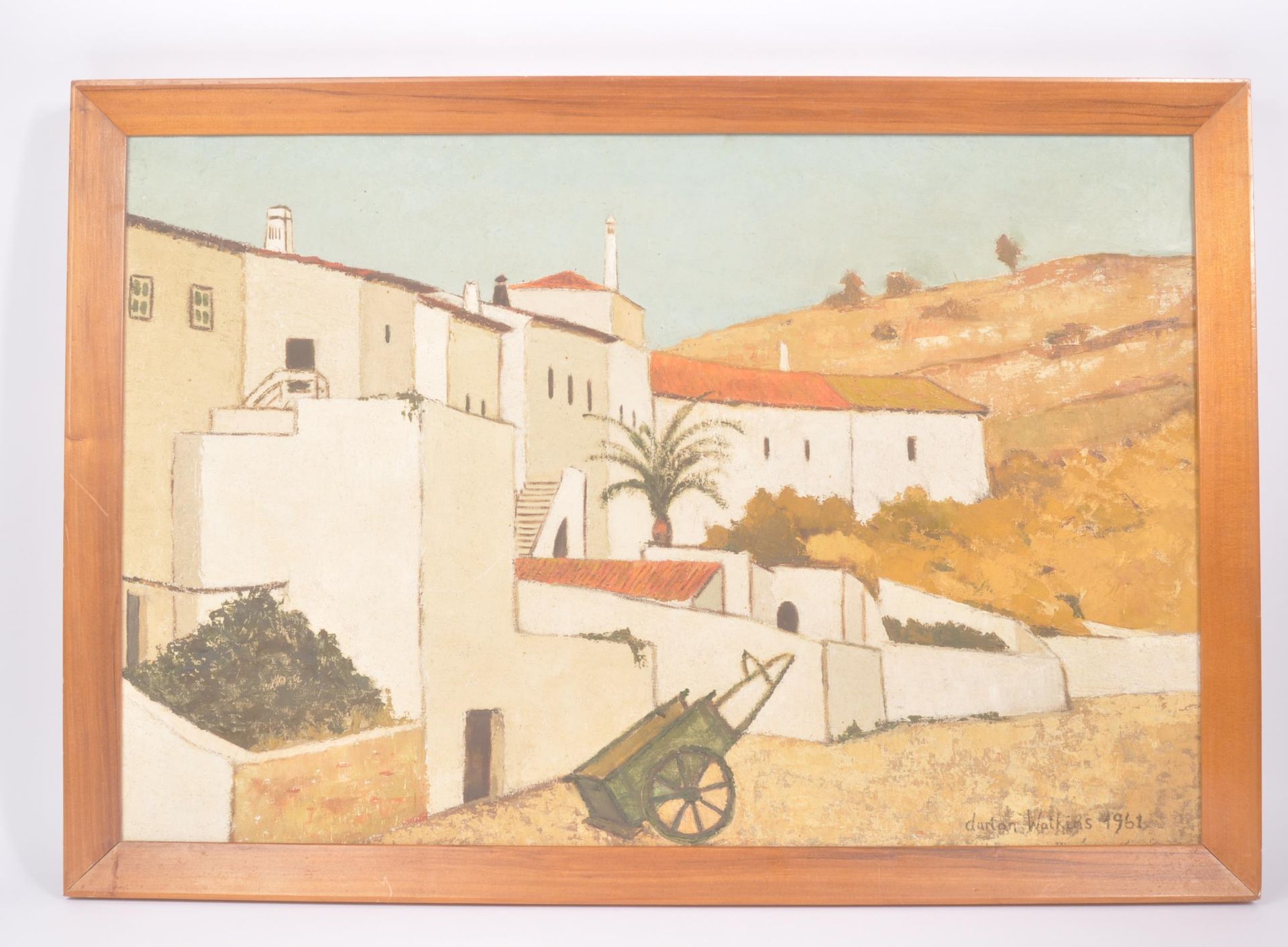 CHRISTOPHER DARTON WATKINS OIL ON CANVAS - ALBUFEIRA 1961